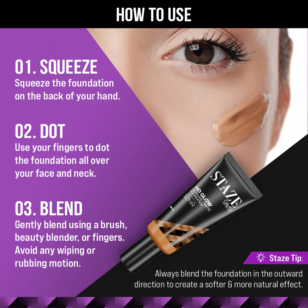 HD Glow Foundation - 333C Amber - Image 4