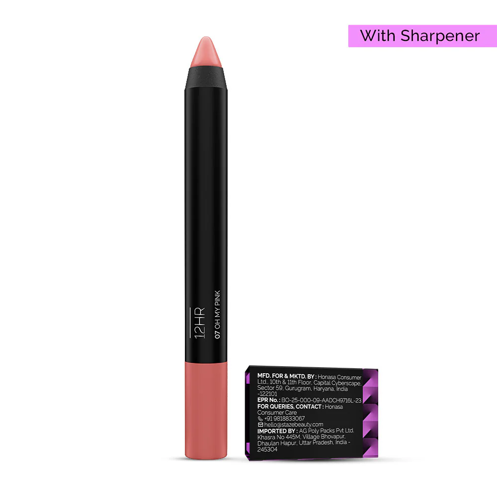 Pout On Lip Crayon 07 Oh My Pink with Sharpener - Image 7