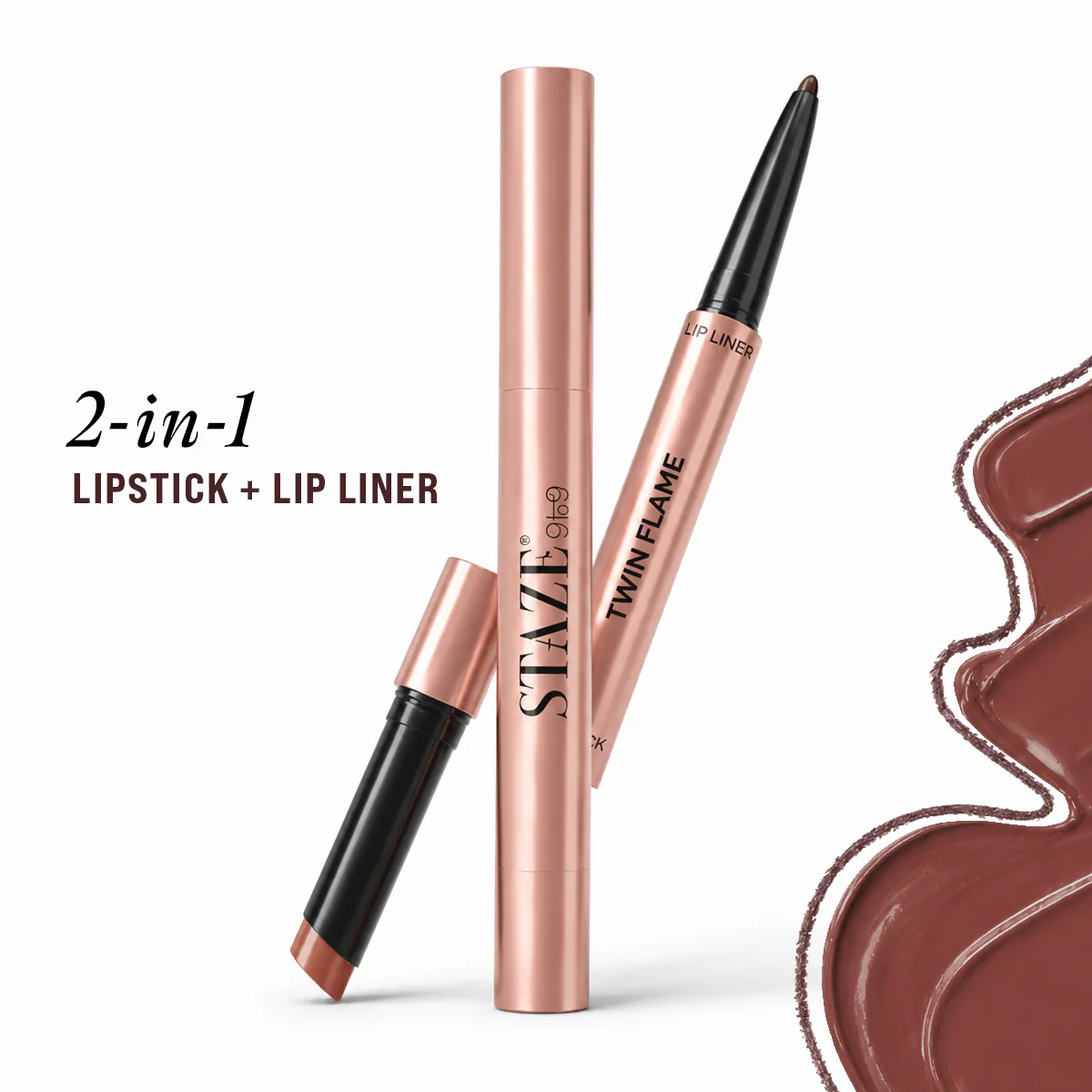 Twin Flame 2in1 Lipstick + Lip Liner 03 Match-Made