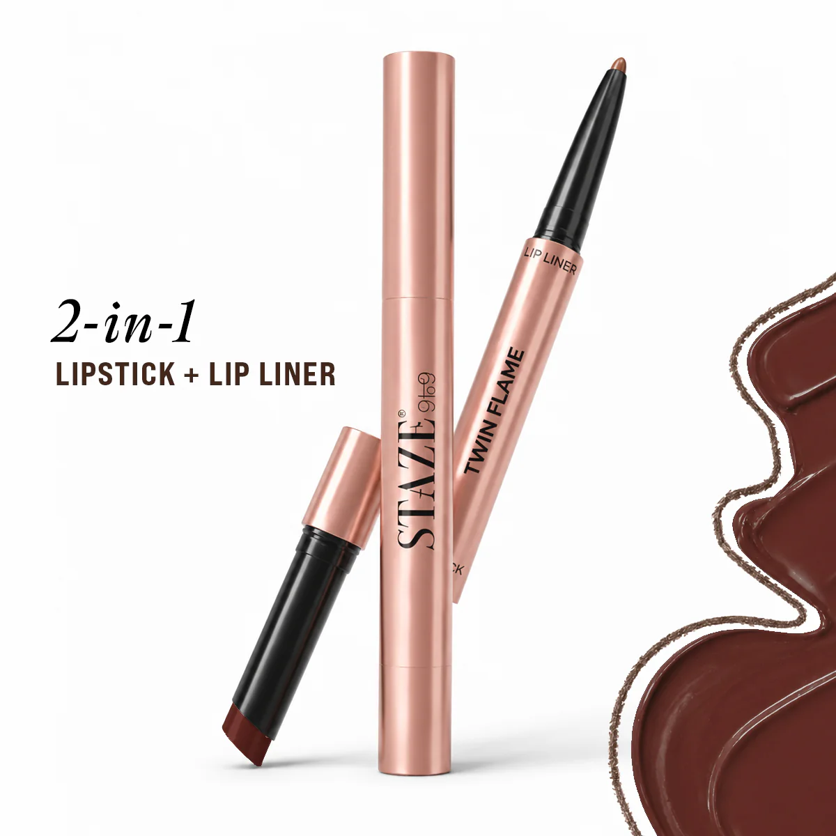 Twin Flame 2in1 Lipstick + Lip Liner 04 Main Squeeze
