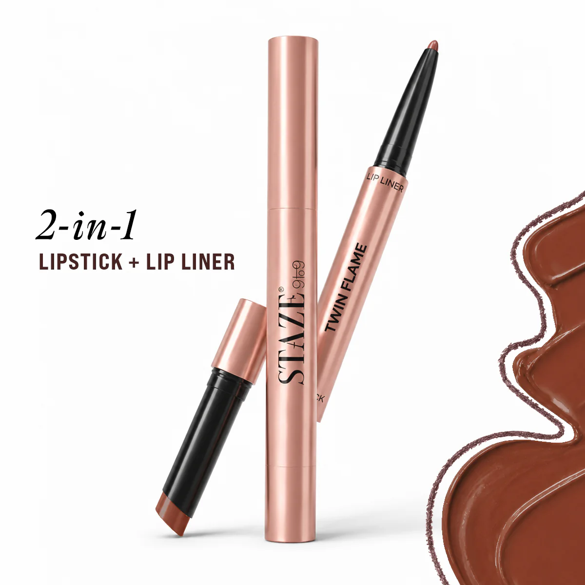 Twin Flame 2in1 Lipstick + Lip Liner 05 Hot Date