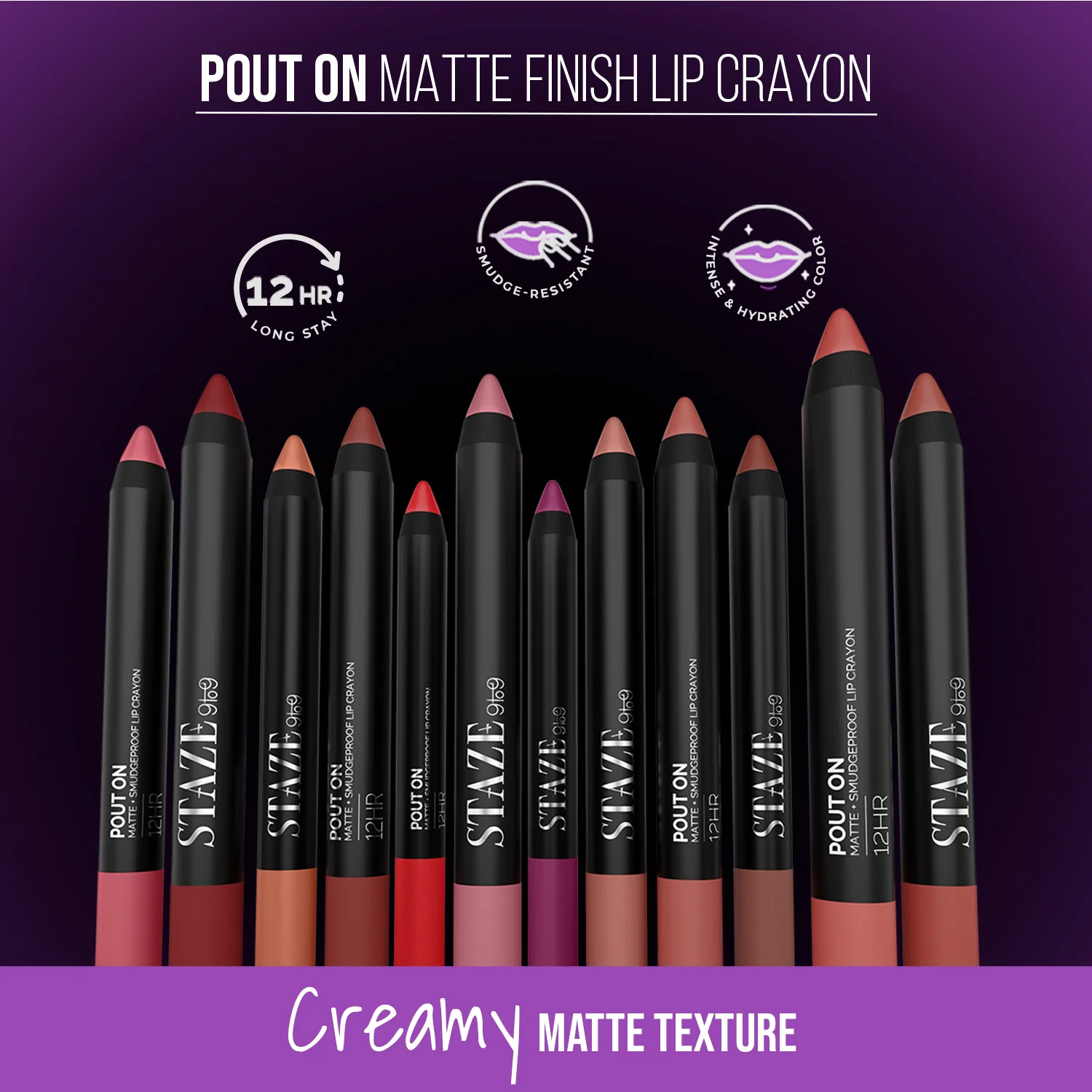 The Pout On Lip Crayon - 06 Downtown Blush - Image 2