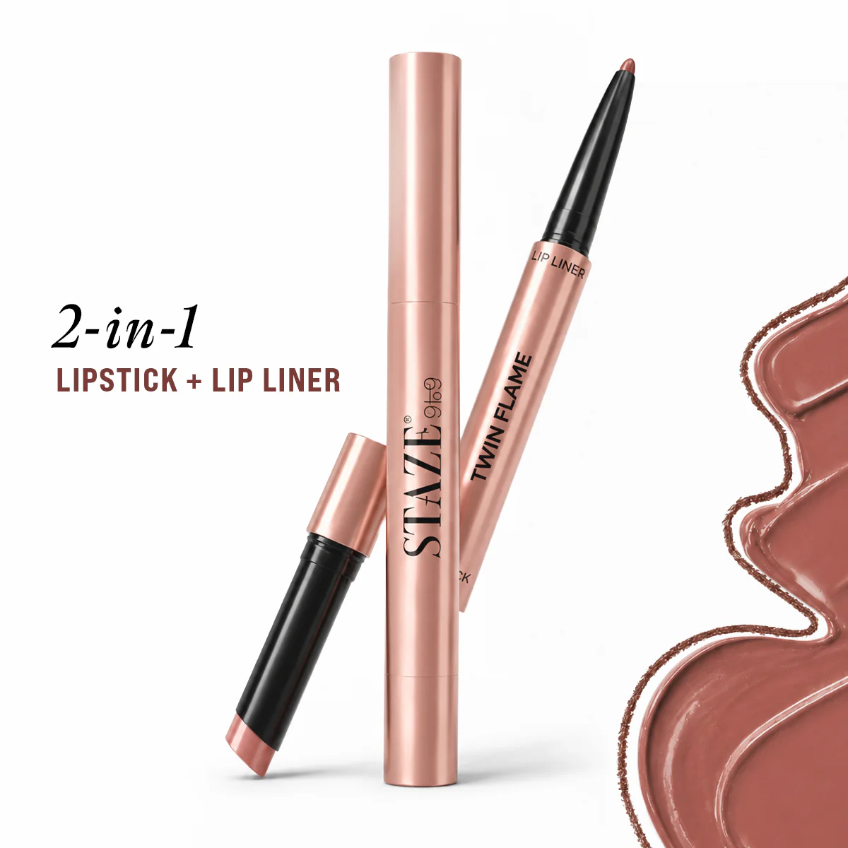 Twin Flame 2in1 Lipstick + Lip Liner 01 Love Struck