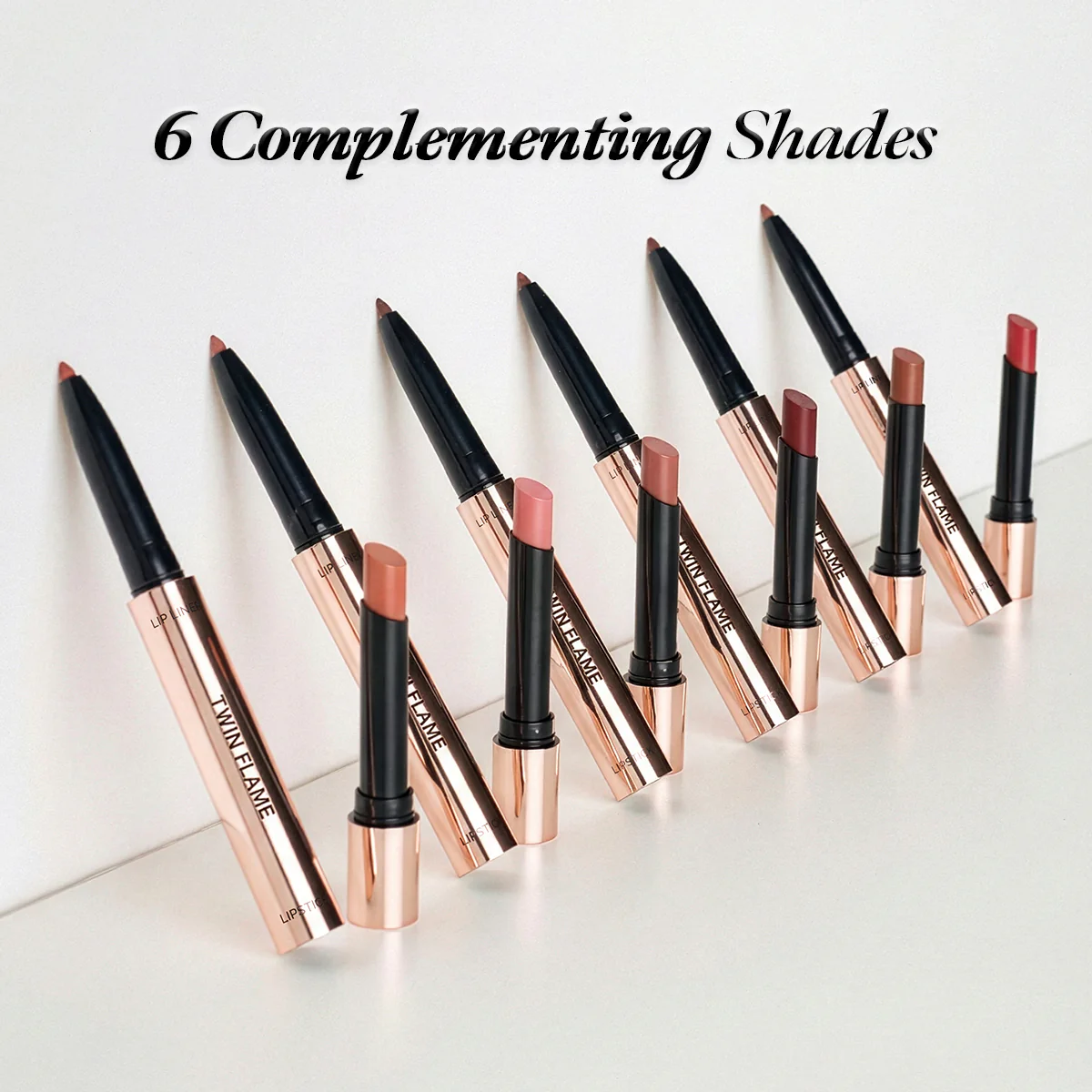 Twin Flame 2in1 Lipstick + Lip Liner 01 Love Struck - Image 6