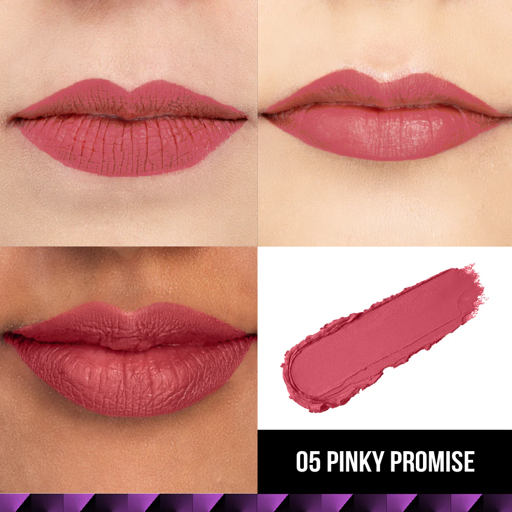 Velvet Kiss Lipstick - 05 Pinky Promise - Image 4